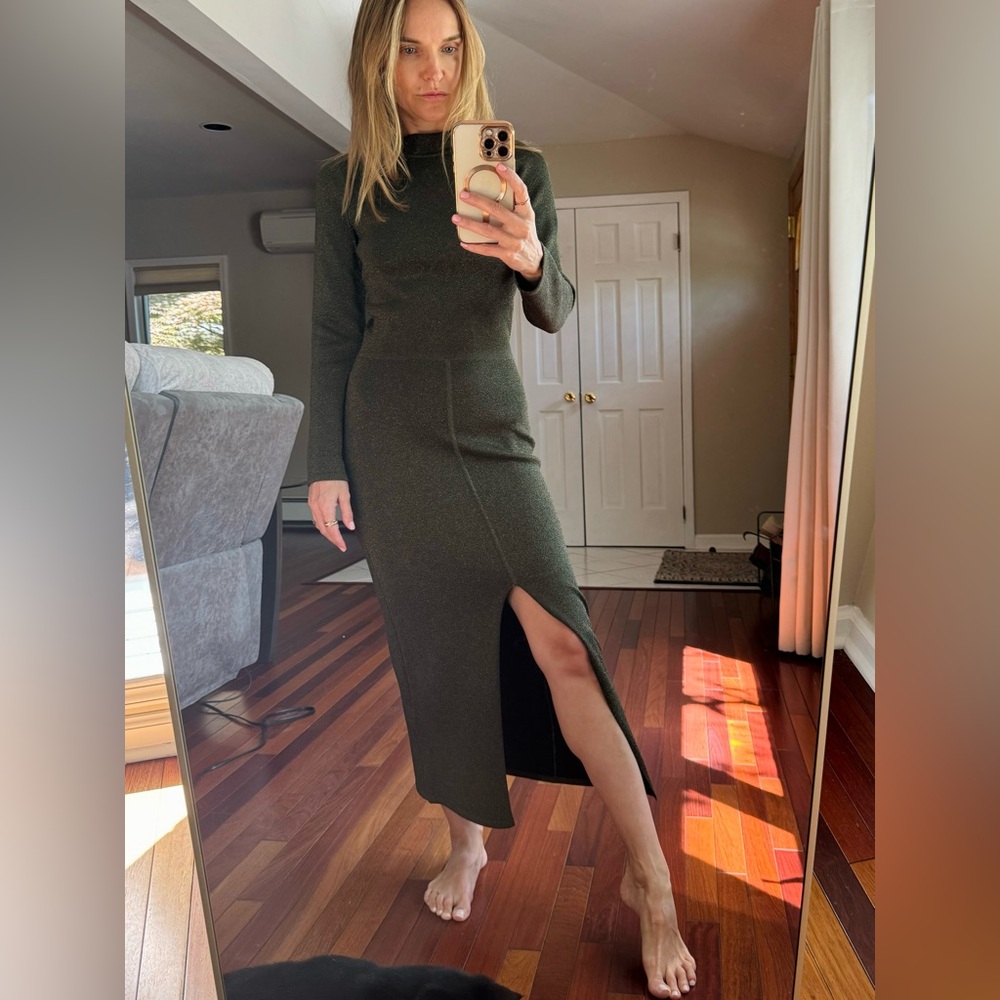 SANDRO Paris 
Crew Neck Long Dress no signs of wear